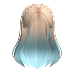 Soft Braided Bandana Tucked Hair Cotton Candy