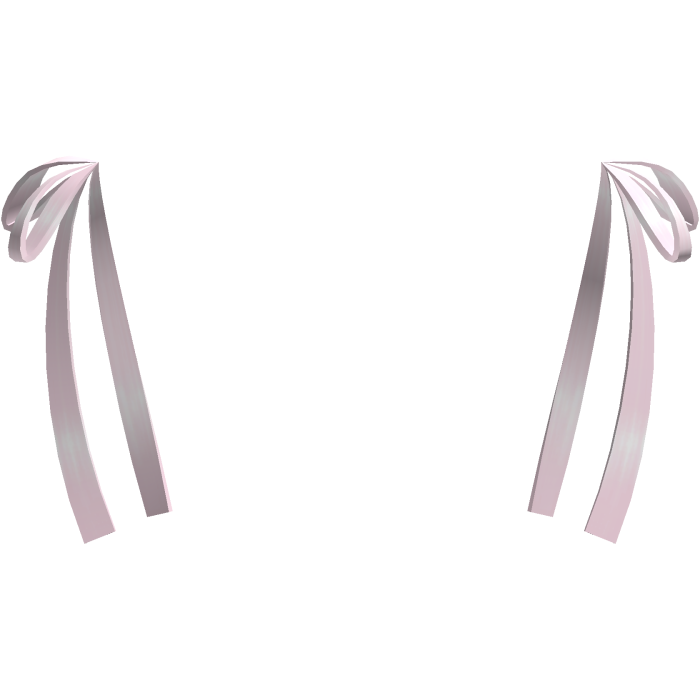 cute pigtail ribbon bows in pink