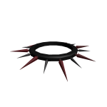 Red Spiked Collar