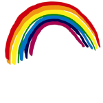 Rainbow clothing and vibe house