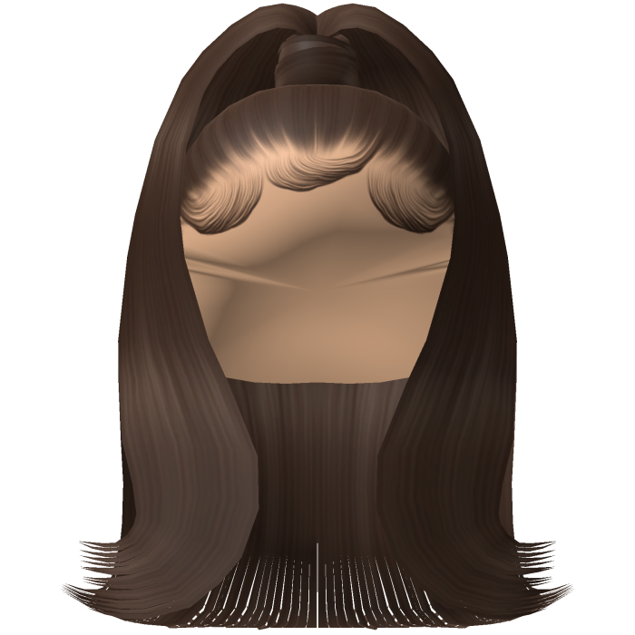 Sleek Flipped Out Ponytail w/ Edges (Brown)