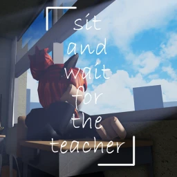 sit and wait for the teacher icon