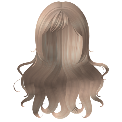 Cute Long Blonde Wavy Doll Hair Roblox item