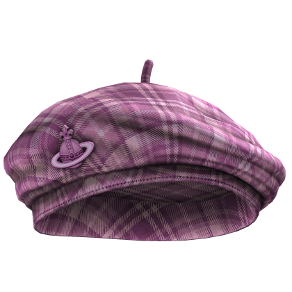 Captain Sided Trendy Cap (Pink Plaid) Roblox item