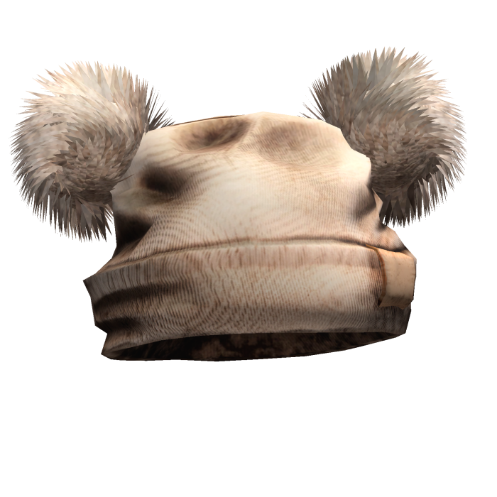 Y2K Double Fur Pom Beanie (Beige)