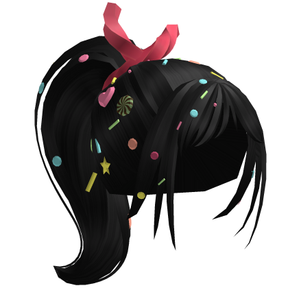 Vanellope von Schweetz Black ponytail with candy ♡