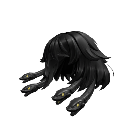 Aesthetic Black Medusa Hair w/ Snakes