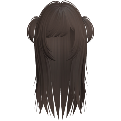 rockstar wispy hair w pigtails light brown Roblox item
