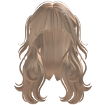 Wavy Blonde Hair w Stars Y2K