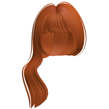 ginger long tidy low ponytail hair Roblox item