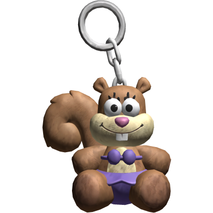 Cutesy Sponge Bob Keychain Squirrel