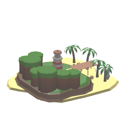 ✨ Low Poly Island Big Tree Map
