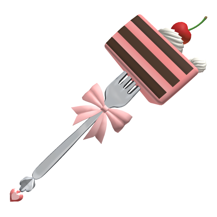 🍀Cute Core Cake on Fork