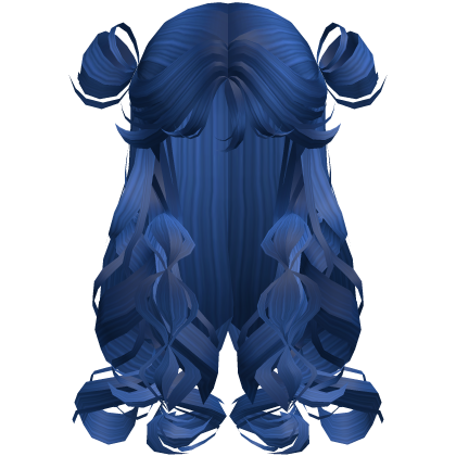 Curly Poofy Princess Doll Hair Blue Roblox item