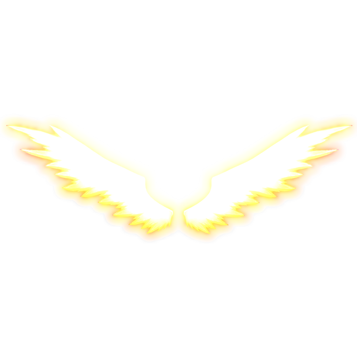 FlameHaze Glowing Angel Wings
