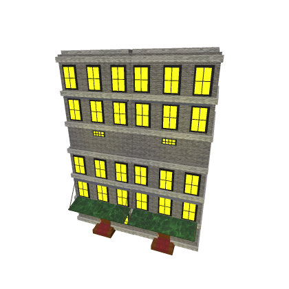 Double strided apartment building.