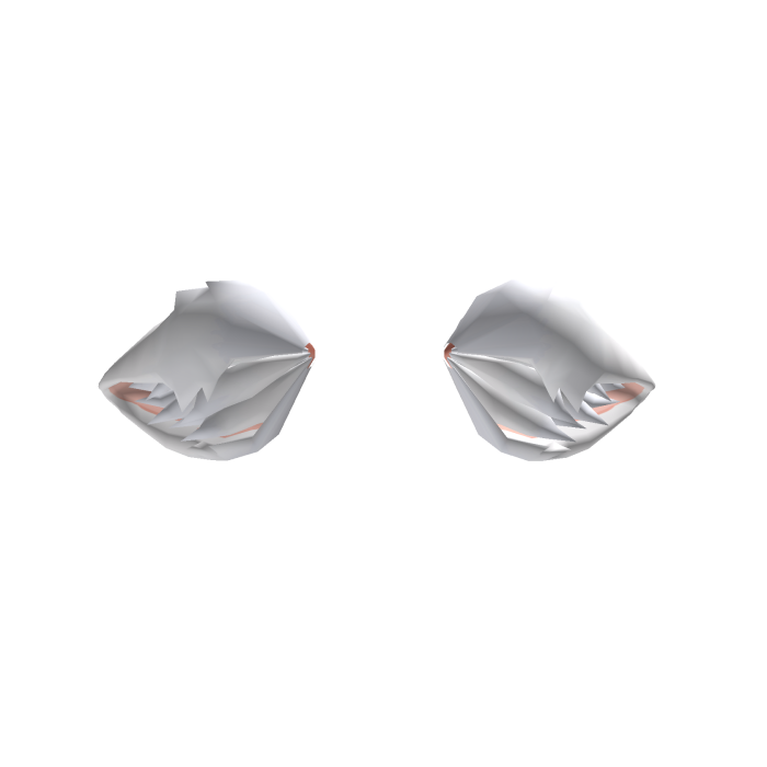 ♡﹒ kitty's droopy cat ears - white