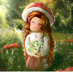 Littlw mushrooms