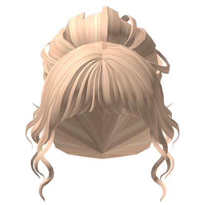 (꽃) Flower Messy Bun - Blonde