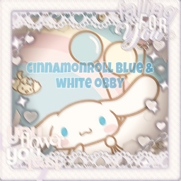 CINNAMOROLL BLUE & WHITE OBBY