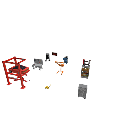 Car Tuning Garage & Mechanic Shop Kit