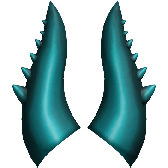 Korblox Teal Candle of Pwnage Horns Add-On