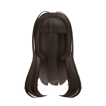 Brown Cute Girl Hair Y2K w/ Bangs