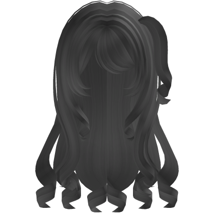 gray messy girl hair