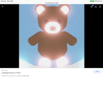 Neon bear so cuTE