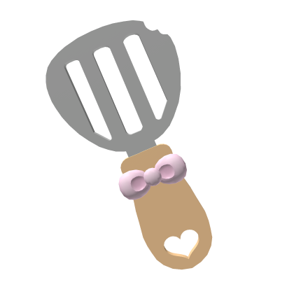 ♡ : cute spatula with heart and bow 