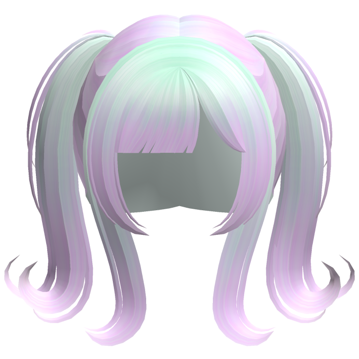 shy jirai kei soft swirly pigtails