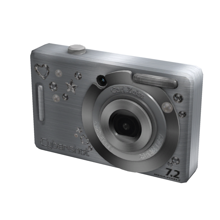♡ Holdable Silver Digital Camera (3.0)