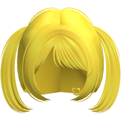 Cute Dolly Soft Pigtails (Yellow) Roblox item