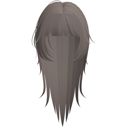 emo vampire messy wispy hair in ash Roblox item