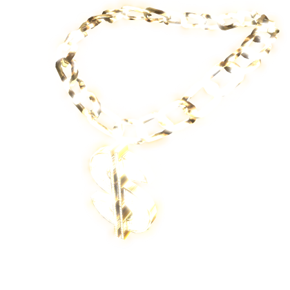 ✅🔴Glowing✅🔴 Emissive Cuban Golden Dollar Chain