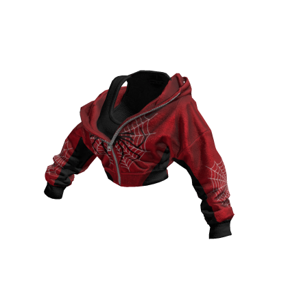 🖤🕸️Spider-Man Shoulder Drop Jacket🕸️❤️ thumbnail