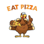 Nozzle man pizzaeat pizza