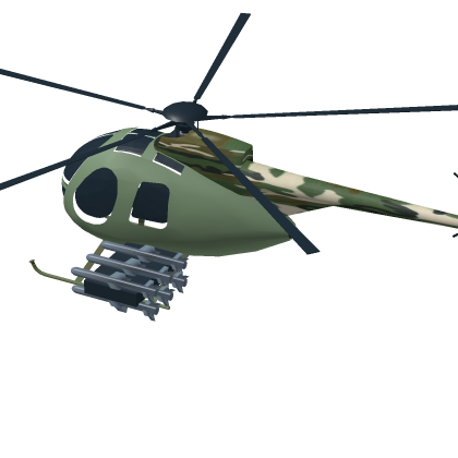 Military Helicopter with missles