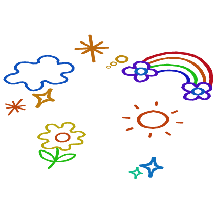 Kidcore Cute Neon Colorful Drawing Y2K Aura Roblox item