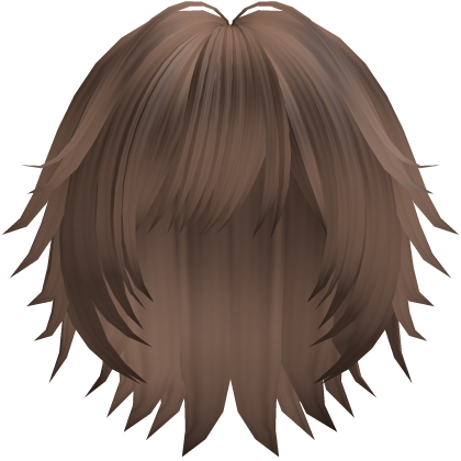 spiky messy emo boy hair in brown