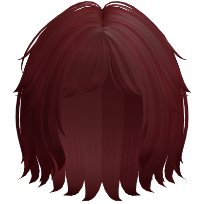 Soft Messy Bob w/ Curtain Bangs (Red)