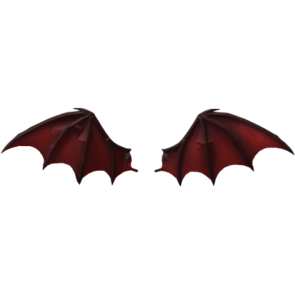 Dark Red Vampire Devil Angel Wings Cute Aura