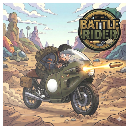 BattleRider(motorcycle with gun shooting action)