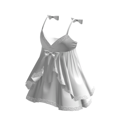 Valentines Baby Doll Dress White