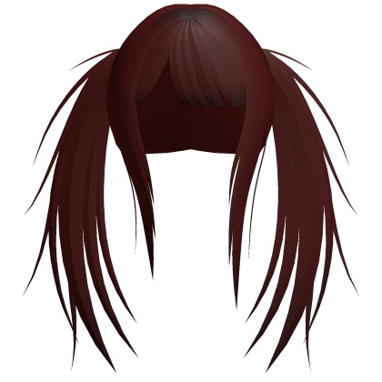 ( ´ཀ` ) scene goth spiky twintails in dark red Roblox item