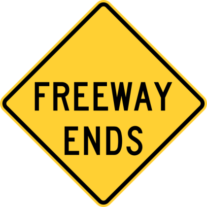 Freeway Ends Sign Roblox decal