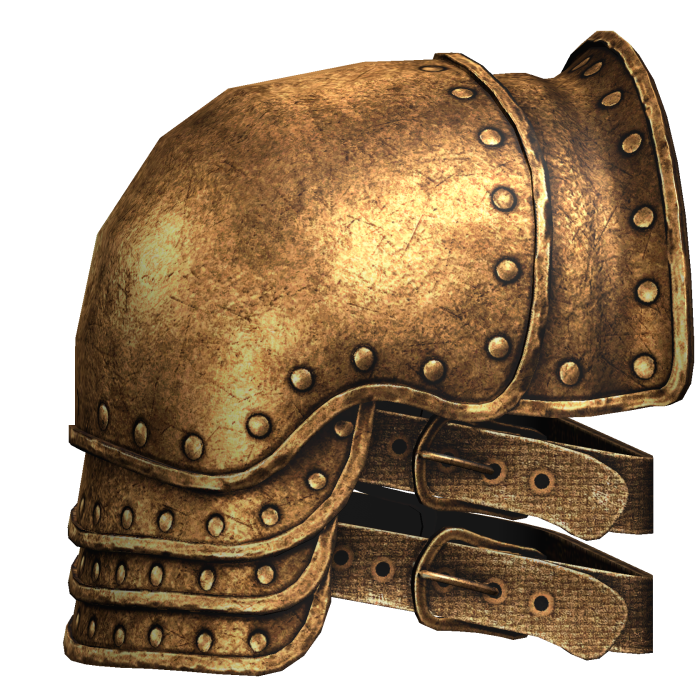 Gold Medieval Knight Pauldron - Right