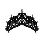 Gothic Light-Stoned Tiara Crown