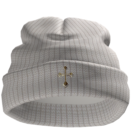 Chrome Cross Worn Beanie