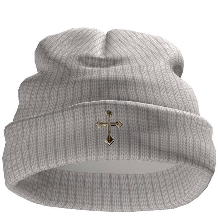 Chrome Cross Worn Beanie